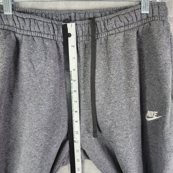 Nike Mens Grey Jogger Sweatpants Drawstring Elastic Waist Polyester Cotton L - Picture 8 of 13